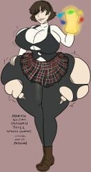 2021 ass_expansion breast_expansion dated female infinity_gauntlet makoto_niijima marvel persona persona_5 ripped_tights tagme thicc xxxx52