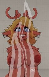 cally3d cryptiacurves cumming cumming_on_viewer implied_futa meme_reference noelle_(deltarune) noelle_holiday noelle_holiday_(cryptiacurves) penis_out_of_frame tree_of_goons weird_face