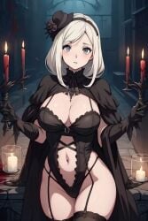 1girl ai_generated caroline_(fap_and_click) fap_and_click_(game) female female_focus forbros_games_(publisher) game_cg lingerie pale-skinned_female pale_skin solo solo_focus standing