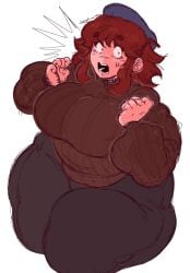 auburn_hair big_breasts blush breasts chubby_female cute dumb_girl fat_ass flustered friday_night_funkin friday_night_funkin_mod girlfriend_(friday_night_funkin) huge_ass huge_breasts huge_thighs hyper_thighs korean_nooby_(artist) massacre_girlfriend_(friday_night_funkin) millie_(mistful_crimson_morning) mistful_crimson_morning oc sitting thick_thighs thunder_thighs wide_hips worried