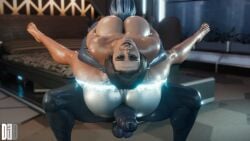 1futa 1girls 3d 3d_(artwork) alien alien_humanoid alternate_version_available android artist_logo bed bed_sheet bedroom bioware blonde_hair bob_d3d edi female futa_on_female futa_with_female futanari imminent_sex indoor_nudity indoors liara_t'soni mass_effect pillow pillows potted_plant robot short_hair tentacle_hair watermark