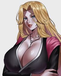 bleach blue_eyes looking_at_viewer matsumoto_rangiku milf zinfian