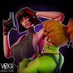 2girls 3d 3d_animation animated armpit_licking armpits arms_up artist_name bakushin_o_armpit_gif_(meme) big_breasts black_hair boobs bouncing_breasts breasts breasts_bigger_than_head closed_eyes clothed clothing dark_hair deadlock duo female female_only ginger ginger_female ginger_hair girl_on_girl glasses gloves gun huge_breasts human kewa1234 large_breasts long_hair long_sleeves meme mina_(deadlock) orange_hair paige_(deadlock) ponytail short_hair side_boob sideboob sweat sweaty sweaty_armpits sweaty_body sweaty_breasts swinging_breasts tagme tight_clothing tits vampire vampire_girl video virgin_killer_sweater voluptuous voluptuous_female watermark weapon yuri