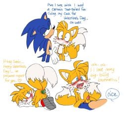 2026 2_tails age_difference all_fours anal anal_sex anthro anthro_on_anthro anthro_penetrated anthro_penetrating anthro_penetrating_anthro ass backsack balls blue_body blue_eyes blush bodily_fluids buttplug buttplug_in_ass buttplug_insertion canid canine clothing cowgirl_position dialogue digital_drawing_(artwork) digital_media_(artwork) dipstick_tail duo english_text eulipotyphlan footwear fox from_front_position gem genitals gloves hand_on_butt handwear heart_symbol hedgehog hi_res holidays jewel_buttplug looking_at_viewer looking_back male male/male male_penetrated male_penetrating male_penetrating_male mammal markings multi_tail object_in_ass on_bottom on_top orange_body pachi_rizuu penetration penile penile_penetration penis penis_in_ass penis_size_difference plug_(sex_toy) plug_insertion presenting presenting_hindquarters sega sex sex_toy sex_toy_in_ass sex_toy_insertion shoes simple_background sonic_the_hedgehog sonic_the_hedgehog_(series) spread_butt spreading stomach_bulge straddling tail tail_markings tails tears tears_of_pleasure text tongue valentine's_day white_background