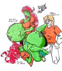 amazonrider batman:_arkham_asylum batman:_arkham_city batman:_arkham_knight batman_(series) belly_button big_breasts big_nipples birth birthing birthing_sex crowning dc dc_comics dcu exposed_belly exposed_breasts exposed_pregnant_belly green_body green_eyes green_nipples green_skin lactation navel nipple_bulge nipples_visible_through_clothing outie_navel pamela_isley poison_ivy pregnant pregnant_belly pregnant_female pregnant_sex prisoner red_hair tattoo traditional_art traditional_media_(artwork) umbilical_cord womb_tattoo