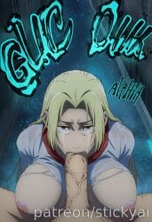 1girls ai_generated anime breasts eyes female fit hair itadori_yuuji jujutsu_kaisen nsfw stickyai tsukumo_yuki yuki_tsukumo