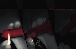 absurd_res animal_genitalia animal_penis braixen canine_genitalia canine_penis dialogue dildo elemental_manipulation fire fire_manipulation generation_6_pokemon genitals hi_res knot knotted_penis male nintendo paws penis pokemon pokemon_(species) poofythedragon sad sex_toy story