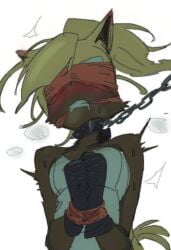 1girls bdsm bit_gag blindfold blush bondage bound chain_leash cloth_gag collar colored colored_sketch dark-skinned_female dark_skin drooling ear_blush edit gloves goatdraw idw_publishing leash leash_and_collar leash_pull messy_hair rubber_gloves sketch sonic_(series) sonic_the_hedgehog_(comics) sonic_the_hedgehog_(idw) sonic_the_hedgehog_(series) spiked_collar steamy_breath sweat sweatdrop sweating third-party_edit tremble_spikes trembling whisper_the_wolf white_background wolf wolf_ears wolf_girl wrists_tied
