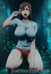 1girls ai_generated anime breasts eyes female fit hair ieiri_shoko jujutsu_kaisen nsfw shoko_ieiri stickyai