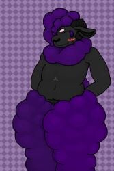 bare_chest chubby digital_drawing_(artwork) furry manygeesen sheep wool_(fur)