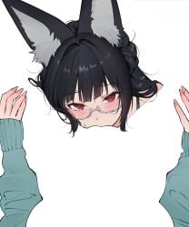 dark_hair female/female female_pov glasses hoshimi_miyabi hot pov pussy pussy_eating taker_pov tongue yuri zenless_zone_zero