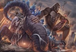 2boys after_battle after_rape ai_generated all_fours anal anal_object_insertion anal_sex ape ass ass_grab balls big_butt blush building_destruction building_insertion completely_nude completely_nude_male cum cum_explosion cum_in_ass cum_in_mouth cum_overflow cum_puddle cumdump deep_skin defeated destruction eyes_rolling_back fire foot_on_head fucked_silly furry furry_male furry_only gay giant giant_balls giant_male giant_penis godzilla godzilla_(series) grabbing_another's_ass grin handsfree_ejaculation huge_testicles humiliation inflation king_kong king_kong_(series) large_ass macro male male/male male_dominating_male male_only male_penetrated maledom malesub monsterverse muscular muscular_male nokani penis public public_exposure public_humiliation rubble self_upload smoke smug smug_face smug_grin stepped_on testicles toho utter_domination yaoi