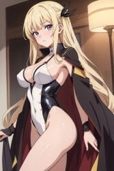 1girl ai_generated camilla_(fap_and_click) fap_and_click_(game) female female_focus forbros_games_(publisher) game_cg leotard pale-skinned_female pale_skin solo solo_focus