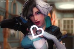 1girls 3d 3d_animation animated big_breasts blue_eye blue_eyes breasts busty clothed cute evil_rise7 female female_focus finger_heart hair_over_one_eye hand_heart heart heart_gesture heart_symbol heterochromia ice kissing kissing_viewer korean_heart large_breasts light-skinned_female light_skin looking_at_viewer luna_snow luna_snow_(marvel_rivals) marvel marvel_comics marvel_rivals orange_eye orange_eyes pov_kiss short_hair short_playtime shorter_than_10_seconds solo solo_female solo_focus sound sound_effects tagme thick_thighs thighs video wholesome