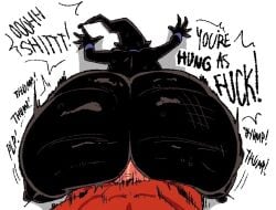 banette big_ass big_breasts big_dick blaziken clapping_cheeks melandoodle pokemon pokemon_(species) thick_thighs wide_hips