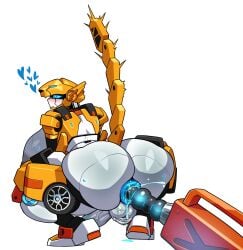 1dickgirl anal anal_insertion anal_sex backsack balls big_breasts breasts dickgirl erection futa_sans_pussy futanari heart hearts_around_head huge_cock metal_cardbot penis solo solo_futa squatting tachi_(metal_cardbot) tachy_(metal_cardbot) voideyedpanda