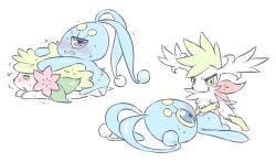 bodily_fluids doggy_style duo eulipotyphlan female female_on_top feral from_behind_position generation_4_pokemon hedgehog land_forme_shaymin legendary_pokemon male male/female mammal manaphy moocow mythical_pokemon nintendo on_top pokemon pokemon_(species) sex shaymin simple_background sky_forme_shaymin tears tears_of_pleasure white_background