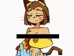 1girls ? accidental_exposure animated anthro breasts censored confused covering embarrassed embarrassed_nude_exposure embarrassed_nude_female ene enf female flarelion99 furry gameoverse gif kit_(gameoverse) nude tagme tears