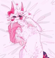 blush body_hair fur fuzzy inphernal laying_on_bed naked phighting roblox subspace_(phighting)