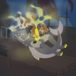 69_position absurd_res adult_(lore) anthro belly big_penis big_tail bodily_fluids brown_body brown_fur colored_cum cum cum_in_mouth cum_inside diving duo excessive_cum excessive_genital_fluids fellatio feral fish_tail fur genital_fluids genitals grey_body grey_fur handjob hi_res jm-luxro lewxen luxro machine male male/male multi_ear oral pawpads penile penis protogen scuba_diving scuba_gear scuba_tank sex shipwreck size_difference szendvics_(szendvics24) tail tan_belly tongue underwater unusual_bodily_fluids unusual_cum unusual_genital_fluids water yellow_cum yellow_eyes yellow_pawpads yellow_penis yellow_tongue