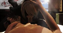 3d blindfold cum duo fellatio female hairband imaginarydigitales male nier nier:_automata oral penis pov straight xnalara yorha_2b