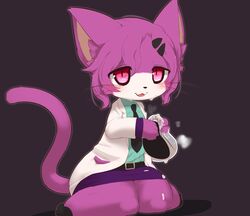 cat_busters chipar feline furry pink_hair purple_eyes short_hair