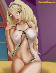 4kids_entertainment big_breasts breasts cartoonvalley.com diaspro female helg large_breasts nickelodeon nightgown rainbow_(animation_studio) see-through solo winx_club