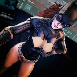 1girls 3d batgirl batgirl_(arkham_knight) batman:_arkham_knight batman_(series) dc dc_comics female female_only rest_in_pieces solo source_filmmaker