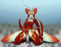 aeon bug building building_insertion city clothing dogu final_fantasy final_fantasy_x giantess insect macro magus_sisters mantis masturbation pussy sandy_(magus_sisters) summon torn_bodysuit vaginal_penetration witchofavalon