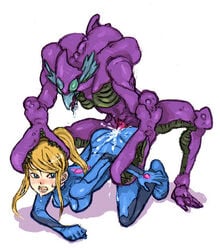 anal anthro_only blonde_hair blue_eyes bodysuit cum defeat_sex defeated female game_over human lowres male metroid monster nintendo rape samus_aran sex space_pirate straight uncensored vaginal_penetration zero_suit