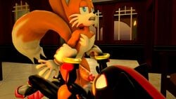 2017 3d anal anal_sex animated anthro ass balls big_balls big_penis bouncing_balls canine darksorm duo erection fox furry highres male mammal nude open_mouth penetration penis sex shadow_the_hedgehog sonic_(series) tails yaoi