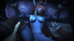 1boy 1girls 3d animated areolae bombowykurczak bondage bouncing_breasts breasts erection female heroes_of_the_storm human looking_at_viewer lying male nathanos_blightcaller nipples no_sound on_back penetration penis pov pussy restrained sex straight sylvanas_windrunner undead vaginal_penetration video world_of_warcraft