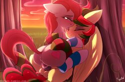 2017 balls blush clip_clop closed_eyes cutie_mark equine fan_character feral hair mammal my_little_pony outside pegasus penis sex wings