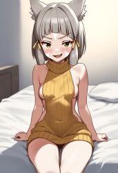 ai_generated catgirl nia nia_(xenoblade) virgin_killer_sweater