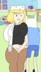 1boy 1boy1girl 1female 1male adventure_time cartoon cartoon_network finn_the_human incest minerva_campbell mother mother_and_son pussy son