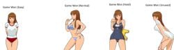 bikini bikini_bottom bikini_top breasts butt cleavage dokitsu!_boufuu_keihou_hatsurei female heartbeat!_windbreak_warning_issued minamino_soyokaze official_art one-piece_swimsuit sega sega_toylet swimsuit swimwear the_north_wind_and_the_sun..._and_me