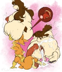 all_fours anal animal_genitalia animal_penis anthro antlers anus ass avian avian_feet balls beak bell_(mellaroo64) big_balls big_butt big_penis bodily_fluids brown_anus brown_hair cervine cum cum_on_butt deer ejaculation equine_genitalia equine_penis eyewear facesitting fur gaping gaping_anus generation_3_pokemon genital_fluids genitals glasses gynomorph hair hi_res horn huge_balls huge_butt huge_cock hyper hyper_genitalia hyper_penis internal internal_anal intersex intersex/male leaking_cum male mammal nintendo obese obese_gynomorph obese_intersex oral orange_body overweight overweight_gynomorph overweight_intersex penis pokemon pokemon_(species) precum prostate pull_out pupils rimming scut_tail sex short_tail sir_candle sitting_on_another slightly_chubby slightly_chubby_gynomorph slightly_chubby_intersex snout_fuck tail tan_body tan_fur thick_thighs tongue torchic torchy trans_(lore) trans_woman_(lore) vein veiny_penis white_pupils