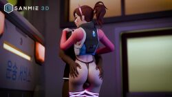 3d d.va dark-skinned_male lingerie outdoors overwatch pixiewillow sanmie3d sound tagme tightjob video