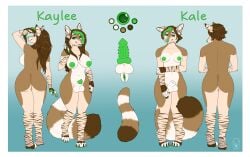 animal_genitalia animal_penis anthro arm_tuft breasts brown_body brown_fur brown_hair canid canine_genitalia canine_penis cheek_tuft elbow_tuft facial_tuft featureless_breasts featureless_crotch female front_view fur furry genitals gradient_background green_eyes green_hair green_inner_pussy green_nose green_pawpads green_tongue hair herm hi_res humanoid_genitalia humanoid_pussy hybrid_genitalia hybrid_penis intersex kaylee_tibolt_(s0uthw3st) looking_at_viewer mammal markings milk-jug multicolored_hair multiple_versions narrowed_eyes navel open_mouth pawpads penile_spines penis pussy rear_view simple_background solo standing striped_arms striped_ears striped_legs striped_markings striped_tail stripes tail tail_markings tan_body tan_fur tongue tuft two_tone_hair