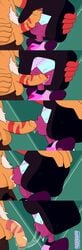 1boy 1girls alien blowjob cartoon_network close-up deepthroat defeated drooling erection excessive_precum excessive_saliva eyewear fellatio femsub flaccid_penis forced_fellatio foreskin futa_on_female futadom futanari garnet_(steven_universe) gem_(species) gem_fusion hand_on_hip humanoid humanoid_penis intact interracial intersex intersex/female jail_break_(steven_universe) jasper_(steven_universe) large_penis lips male_pubic_hair oral orange_skin pants_down partially_retracted_foreskin penis precum pubes purple_skin saliva saliva_drip saliva_trail sleeptalker solo_focus steven_universe testicles thick_lips tongue_out uncut veiny_penis