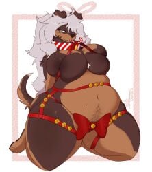 big_breasts breasts chubby cleavage female furry huge_breasts kibblesyourbits tagme thick_thighs wide_hips