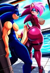 ai_generated ass blue_body breasts female incest magenta_fur male male/female pink_hair sonia_the_hedgehog sonic_(series) sonic_the_hedgehog sonic_the_hedgehog_(series) sonic_underground straight veiny_penis