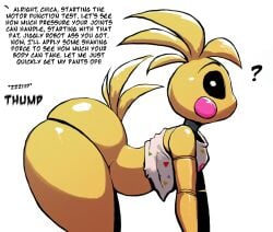 1girls adorable ai_generated all_fours animatronic animatronic_female anime animegirl ass ass ass_bigger_than_head before_anal before_blowjob before_oral before_sex bitch bubble_butt chica_(fnaf) clueless cute digital_art exposed_ass fat_ass female female five_nights_at_freddy's five_nights_at_freddy's_2 fnaf furry furry_female girl glossy heavenly_ass huge_ass innocent lewd looking_back naked nude on_all_fours on_knees robot robot_girl robot_humanoid shiny shiny_skin shortstack showing_ass showing_off showing_off_ass side side_view slut text thicc thick_thighs thighs white_background yellow