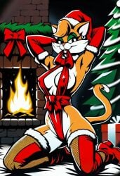 ai_generated catgirl christmas fantomcat female female_only furry tabitha_wildcat xmas