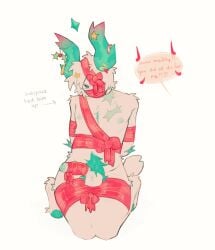 !! <3 2_horns ?! antlers arrow_(symbol) bondage christmas crystal deer_antlers deer_horns deer_humanoid deer_tail demon dubious_consent exorlamp eyepatch femboy forced forced_bondage forced_exposure foreskin hooves horn horn_jewelry horn_ornament horn_ring horns horns_and_hooves humiliation kinkyexe medkit_(phighting) ornaments partially_retracted_foreskin phighting pink_horns red_ribbon ribbon ribbon_bondage ribbons roblox roblox_game robloxian scars speech_bubble subspace_(phighting) tagme teal_eyes teal_fur teal_hooves teal_horn teal_horns teal_nipples teal_penis twink white_body white_fur white_hair white_skin