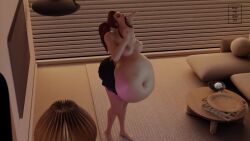 2girls 3d bedroom big_breasts breasts brigitte clothing female female_pred large_breasts lepetitejane1111 male male_prey overwatch overwatch_2 self_upload tagme video vore vore_belly vore_comic vore_sex