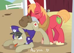 acstlu anal big_macintosh_(mlp) blue_eyes brown_fur brown_hair closed_eyes cutie_mark equine farm feral friendship_is_magic fur horse mailbox male male_only mammal my_little_pony oral orange_hair post_haste_(mlp) red_fur rimming sex tongue tongue_out yaoi