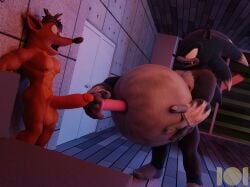 2024 3d abs balls belly big_belly crash_(series) crash_bandicoot crossover dildo dildo_in_navel erection gay kabalmystic_(style) male male_only muscular navel navel_insertion navel_penetration nipples onehundredandone penis sega sex_toy sonic_(series) sonic_the_hedgehog sonic_the_hedgehog_(series) sonic_the_werehog video_games yaoi