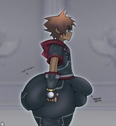 sora from kingdom hearts by sketchydrawin