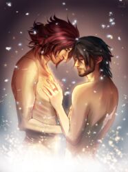 2boys ardyn_izunia bath final_fantasy final_fantasy_xv gay male male/male male_only noctis_lucis_caelum nude penetration yaoi